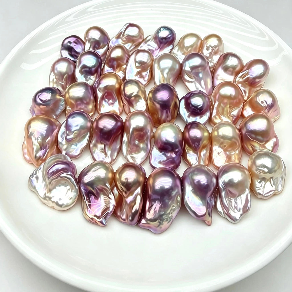 【live shell opening】Premium Iridescent Baroque Pearl Oysters